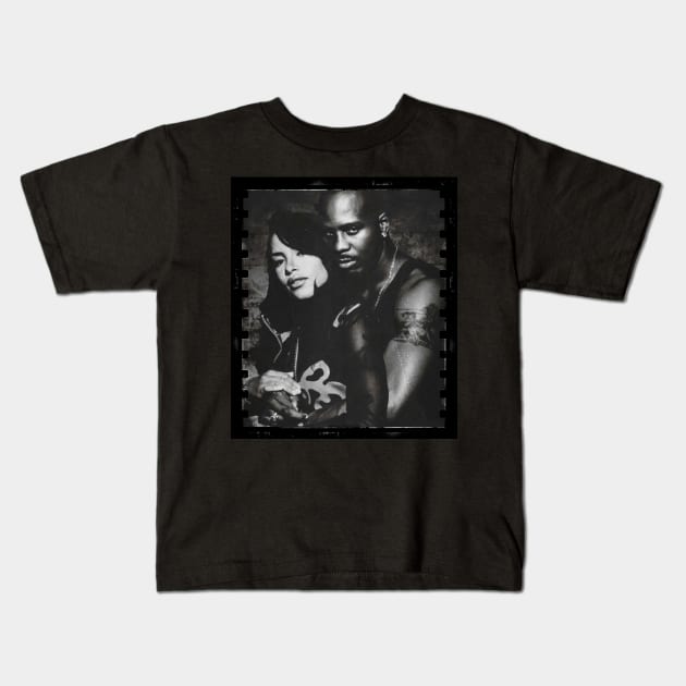 DMX AND AALIYAH FOREVER LOVE Kids T-Shirt by delpionedan